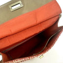 B40274 Authentic Harris Tweed Purse for Ladies Maple Inside View  Gaelsong
