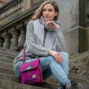B40274 Authentic Harris Tweed Purse for Ladies Purple Lifestyle Gaelsong
