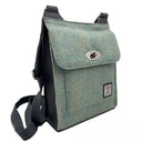 B40274 Authentic Harris Tweed Purse for Ladies Turquoise Herringbone Gaelsong
