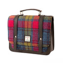 B40275 Handcrafted Mini Harris Tweed Messenger Bag Blue Pink  Gaelsong

