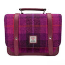 B40275 Handcrafted Mini Harris Tweed Messenger Bag Purple Gaelsong

