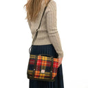 B40275 Handcrafted Mini Harris Tweed Messenger Bag Saffron  Gaelsong
