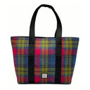 B40276 Handmade Harris Tweed Large Shopper Bag Blue Pink Gaelsong
