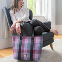 B40276 Handmade Harris Tweed Large Shopper Bag Pastel Pink Lifestyle Gaelsong
