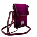B40277 Women's Harris Tweed Mini Crossbody Bag Purple Gaelsong
