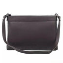 B40278 Ladies Large Harris Tweed Square Shoulder Bag Green Purple Back View Gaelsong
