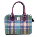 B40279 Ladies Scottish Harris Tweed Handbag Green Purple Gaelsong
