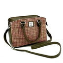 B40279 Ladies Scottish Harris Tweed Handbag Maple With Detachable Straps Gaelsong
