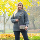B40280 Genuine Harris Tweed Camera Bag Country Green Gaelsong
