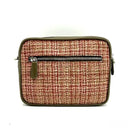 B40280 Genuine Harris Tweed Camera Bag Maple Back View Gaelsong
