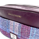 B40280 Genuine Harris Tweed Camera Bag Pastel Pink Close Up Gaelsong
