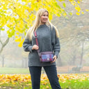 B40280 Genuine Harris Tweed Camera Bag Pastel Pink Lifestyle Gaelsong
