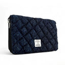 B40283 Handwoven Ladies Harris Tweed Quilt Shoulder Bag Blue Gaelsong
