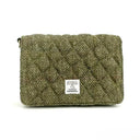 B40283 Handwoven Ladies Harris Tweed Quilt Shoulder Bag Country Green Gaelsong
