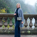 B40283 Handwoven Ladies Harris Tweed Quilt Shoulder Bag Country Green Lifestyle Gaelsong
