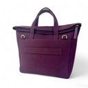 B40284 Large Handcrafted Harris Tweed Travel Bag Pastel Pink Back View Gaelsong
