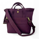 B40284 Large Handcrafted Harris Tweed Travel Bag Pastel Pink Back View Detachable Strap Gaelsong

