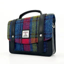 B40285 Small Handwoven Messenger Bag for Women Blue Pink  Gaelsong
