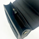 B40285 Small Handwoven Messenger Bag for Women Charcoal Inside View Gaelsong
