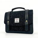 B40285 Small Handwoven Messenger Bag for Women Charcoal Gaelsong
