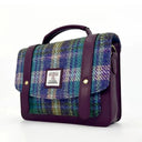 B40285 Small Handwoven Messenger Bag for Women Green Purple Gaelsong
