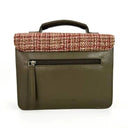 B40285 Small Handwoven Messenger Bag for Women Maple Back View Gaelsong
