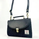 B40286 Handmade Genuine Harris Tweed Mini Bag Charcoal Gaelsong
