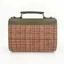 B40286 Handmade Genuine Harris Tweed Mini Bag Maple Back View  Gaelsong
