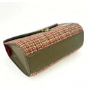 B40286 Handmade Genuine Harris Tweed Mini Bag Maple Bottom View  Gaelsong

