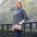 B40286 Handmade Genuine Harris Tweed Mini Bag Maple Lifestyle Gaelsong
