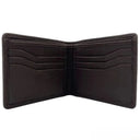 B40287 Genuine Harris Tweed Bifold Wallet for Men Blue Brown Inside View Gaelsong
