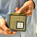 B40287 Genuine Harris Tweed Bifold Wallet for Men Country Green Lifestyle Gaelsong
