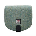 B40289 Harris Tweed Handmade Crossbody Bag Turquoise Herringbone Gaelsong
