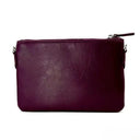B40290 Handwoven Genuine Harris Tweed Zip Purse Green Purple Back View Gaelsong

