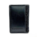 B40291 Harris Tweed Slim Card Holder Charcoal Back View Gaelsong
