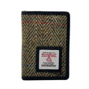 B40291 Harris Tweed Slim Card Holder Country Green Gaelsong
