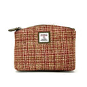 B40293 Handwoven Harris Tweed Cosmetic Bag Maple Gaelsong
