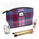 B40293 Handwoven Harris Tweed Cosmetic Bag Pastel Pink Gaelsong
