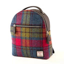 B40294 Handcrafted Genuine Harris Tweed Rucksack Blue Pink Gaelsong
