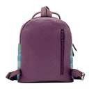 B40294 Handcrafted Genuine Harris Tweed Rucksack Green Purple  Back View Gaelsong
