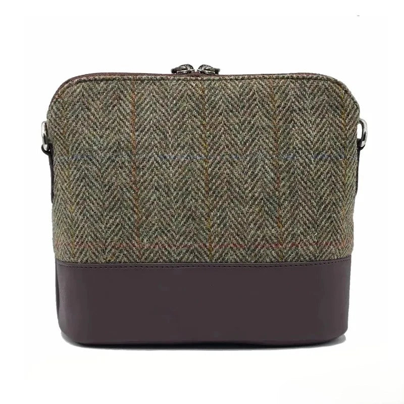 Handmade Harris Tweed Zip Shoulder Bag | Gaelsong – GaelSong