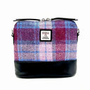 B40295 Handmade Harris Tweed Zip Shoulder Bag Pastel Pink Gaelsong
