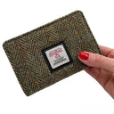 B40296 Harris Tweed Medium Zip Wallet for Women Country Green Gaelsong
