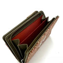 B40296 Harris Tweed Medium Zip Wallet for Women Maple Inside View  Gaelsong
