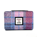 B40296 Harris Tweed Medium Zip Wallet for Women Pastel Pink Gaelsong
