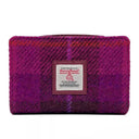 B40296 Harris Tweed Medium Zip Wallet for Women Purple Gaelsong
