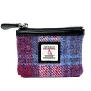 B40298 Handcrafted Harris Tweed Coin Purse Pastel Pink Gaelsong

