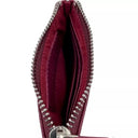 B40298 Handcrafted Harris Tweed Coin Purse Purple Check Inside View  Gaelsong
