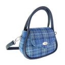 Ladies Mini Harris Tweed Buchan Bag Blue Gaelsong