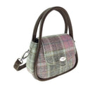 Ladies Mini Harris Tweed Buchan Bag Soft Pink Gaelsong